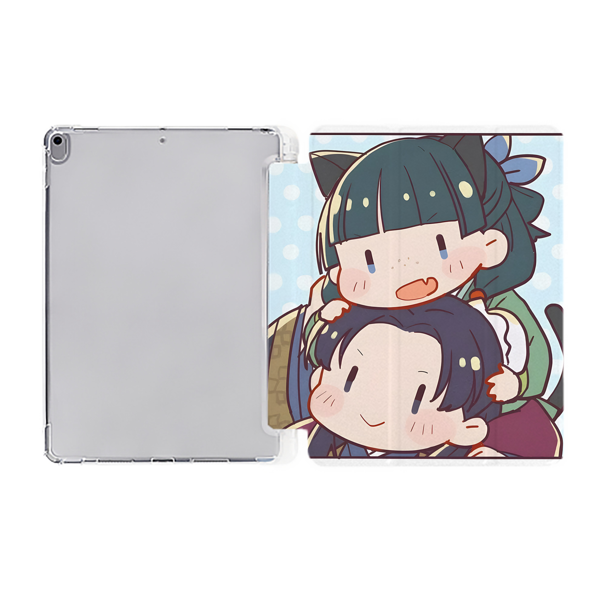 （画像用） 薬屋のひとりごと The Apothecary Diaries IPad ケース ペン収納付き 三つ折りスタンド PUレザー×シリコン 対応機種9.5/10.5/10.9インチ